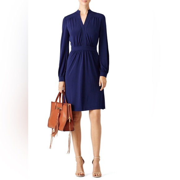 Tory Burch Dresses & Skirts - Tory Burch Valentina Tunic Dress Midnight Navy NWT Size L Sold Out